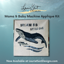 Load image into Gallery viewer, Mama & Baby Whale Laser Cut Quilt Kit = 70% OFF