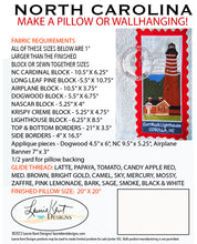 Load image into Gallery viewer, North Carolina '23 - 20" X 20" Pillow or Wall Hanging - CD
