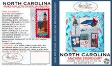 Load image into Gallery viewer, North Carolina '23 - 20" X 20" Pillow or Wall Hanging - CD
