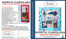 Load image into Gallery viewer, North Carolina '23 - 20" X 20" Pillow or Wall Hanging - USB