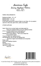 Load image into Gallery viewer, American Eagle - Sewing Applique Pattern