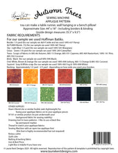 Load image into Gallery viewer, Autumn Trees - Sewing Applique Pattern