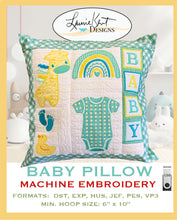 Load image into Gallery viewer, Baby Pillow Machine Embroidery USB