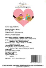 Load image into Gallery viewer, Be My Lovebird - Sewing Applique Pattern