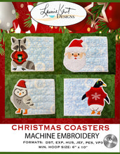 Load image into Gallery viewer, Christmas Coasters - Embroidery CD