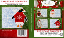 Load image into Gallery viewer, Christmas Coasters - Embroidery CD