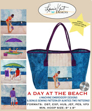 Load image into Gallery viewer, A Day at the Beach CD Machine Embroidery & Sewing Pattern = $10.00 OFF!