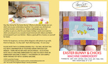 Load image into Gallery viewer, Easter Bunny & Chicks Embroidery Instant File
