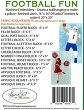 Load image into Gallery viewer, Football Fun - Machine Embroidery -  CD