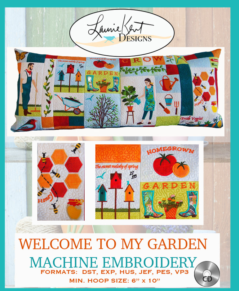 Welcome to My Garden Embroidery CD - $10.00 OFF! – Laurie