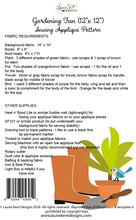 Load image into Gallery viewer, Gardening Fun - Sewing Applique Pattern