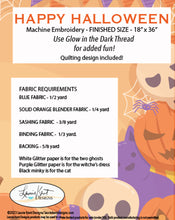 Load image into Gallery viewer, Happy Halloween Embroidery Design Files USB