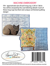 Load image into Gallery viewer, I Love My Kitty Mug Rugs ITH - Embroidery CD