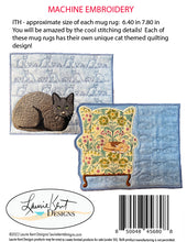 Load image into Gallery viewer, I Love My Kitty Mug Rugs ITH - Embroidery USB