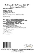 Load image into Gallery viewer, I Scream for Ice Cream - Sewing Applique Pattern