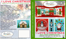Load image into Gallery viewer, I Love Christmas Bench Pillow  Embroidery USB = $10.00 OFF!