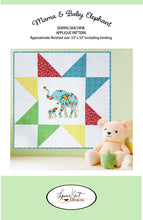 Load image into Gallery viewer, Mama & Baby Elephant - Sewing Applique Quilt Pattern