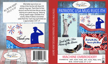 Load image into Gallery viewer, Patriotic Mug Rugs - ITH - USB Version