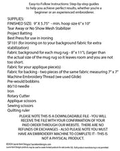 Load image into Gallery viewer, Pickleball Mug Rug "Queen of the Court" - Download File