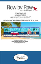 Load image into Gallery viewer, 🌴Row by Row Beach Escape – Machine Appliqué Instant Download Pattern