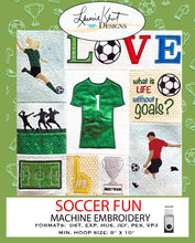 Load image into Gallery viewer, Soccer Fun- Machine Embroidery - USB