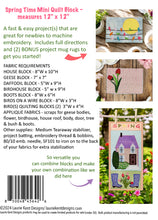 Load image into Gallery viewer, Spring Time Mini Quilt/Wall Hanging - PLUS 2 Bonus Mug Rug Designs