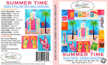 Load image into Gallery viewer, Summer Pillow - Summer Time -  Embroidery CD Version
