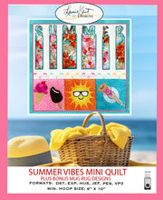 Load image into Gallery viewer, Summer Vibes Mini Quilt - USB