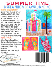 Load image into Gallery viewer, Summer Pillow - Summer Time - Embroidery  USB Version