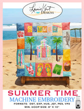 Load image into Gallery viewer, Summer Pillow - Summer Time - Embroidery  USB Version