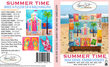 Load image into Gallery viewer, Summer Pillow - Summer Time - Embroidery  USB Version