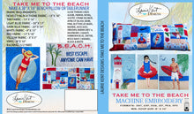 Load image into Gallery viewer, Take Me to the Beach Bench Pillow - Embroidery USB = $10.00 OFF!