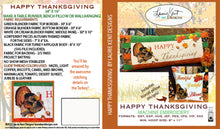 Load image into Gallery viewer, Happy Thanksgiving Bench Pillow - USB = $10.00 OFF!