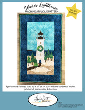 Load image into Gallery viewer, Winter Lighthouse  - Machine Applique Pattern