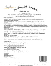 Load image into Gallery viewer, A Peaceful Winter - Sewing Applique