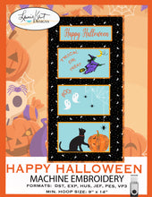 Load image into Gallery viewer, Happy Halloween Embroidery Design Files USB