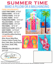 Load image into Gallery viewer, Summer Pillow - Summer Time -  Embroidery CD Version