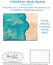 Load image into Gallery viewer, Coastal Mug Rugs Volume I Embroidery USB