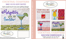 Load image into Gallery viewer, Cocktail Coaster Embroidery USB by Laurie Kent Designs