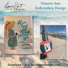 Load image into Gallery viewer, Vitamin Sea - Instant Embroidery Download Design