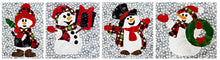 Load image into Gallery viewer, ☃️ Festive Snowman Placemats Sewing Appliqué Pattern -#LKD-0466