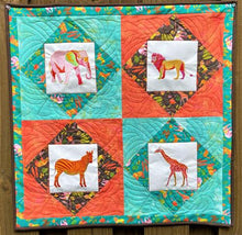 Load image into Gallery viewer, Safari Jungle - Quilt/Wall Hanging -  Machine Embroidery CD File