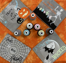 Load image into Gallery viewer, Halloween Mug Rug Embroidery - USB