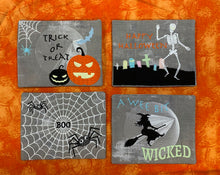 Load image into Gallery viewer, Halloween Mug Rug Embroidery - USB