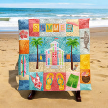 Load image into Gallery viewer, Summer Pillow - Summer Time -  Embroidery CD Version