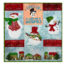 Load image into Gallery viewer, Winter Snowmies - Embroidery Mini Quilt with TWO Bonus Mug Rugs