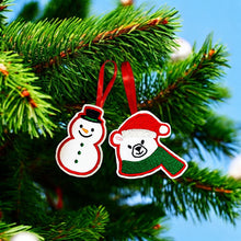 Load image into Gallery viewer, Polar Bear & Snowman "ITH" Embroidery Downloadable Files - TWO Files:)