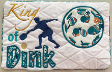 Load image into Gallery viewer, Pickleball Mug Rug "King of Dink" - Download File