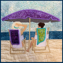 Load image into Gallery viewer, Ladies on the Beach - Instant Embroidery Download Design