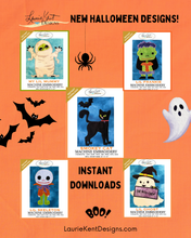 Load image into Gallery viewer, 🎃Pumpkin Treat Bag - ITH Embroidery Design - Instant Download